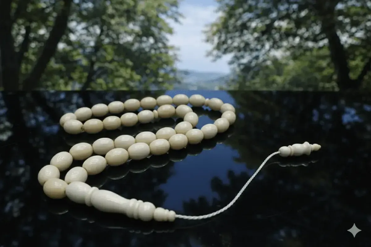 Doğal Deve Kemiği Tesbih – Kapsül Kesim (10 mm – 14 mm)