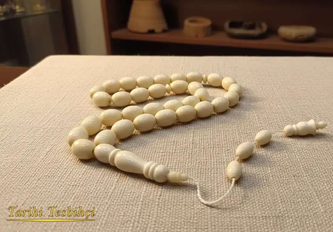 Doğal Deve Kemiği Tesbih – Kapsül Kesim (10 mm – 14 mm) - Görsel 2