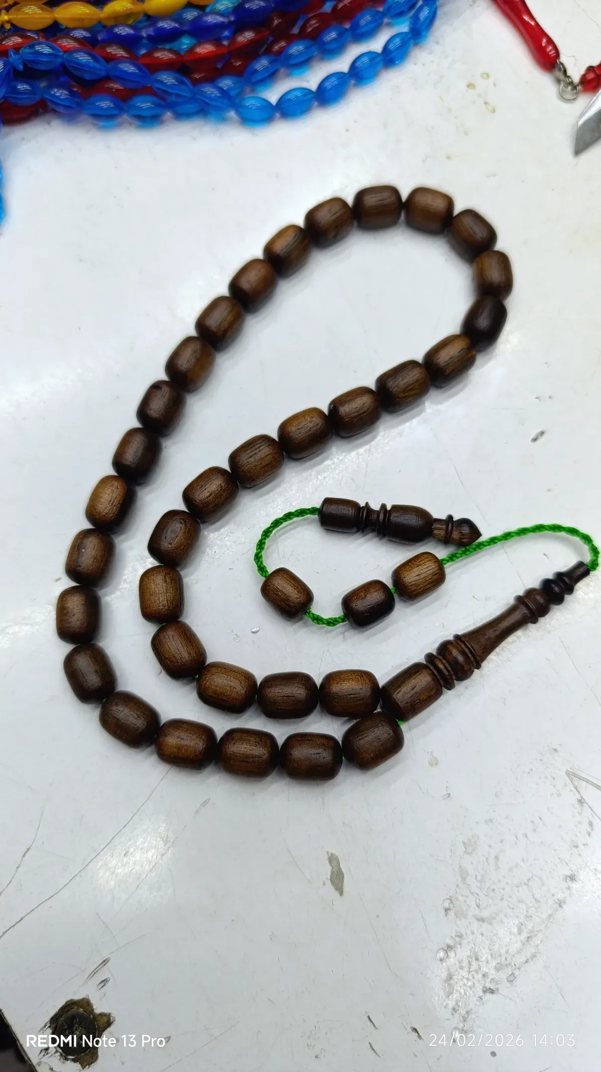 Abanoz 33'lük kapsül kesim tesbih