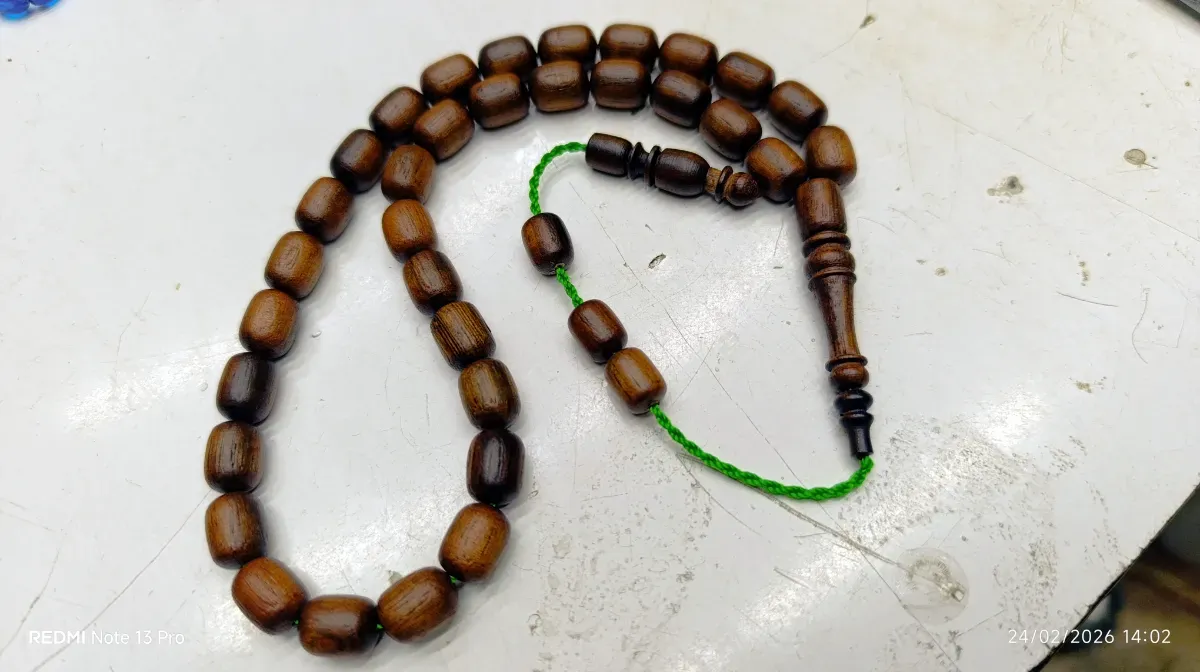 Abanoz 33'lük kapsül kesim tesbih - Görsel 2